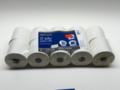Office Depot 2-Ply Paper Rolls 2.75″ x 85ft. Canary/White Pack Of 10 109-093 New