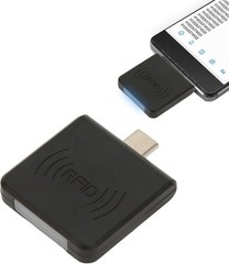 Square Card Reader, Type C Interface 125Khz Credit Card Reader Smart Card Reader