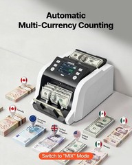 Mixed Denomination , Cash Counter with Value Count, UV/MG/IR/DD/DBL/HLF/CHN C…