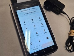 Verifone T650p portable Android-based smart POS terminal, Locked, Bad Printer
