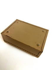 Vtg. Rockaway Metal Products Corp Cash Metal Lock Box, Inwood New York no key