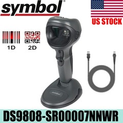 Zebra Symbol DS9808-SR00007NNWR 2D/1D/QR Code Barcode Scanner w/ USB Cable USA