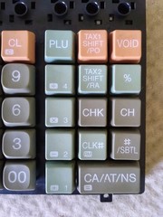 Sharp XE-A110 Electronic Cash Register Parts: Keypad