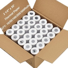 2 1/4 x 50 Thermal Paper Receipt Rolls Credit Card Terminals 50 Rolls Set