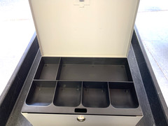 MMF 221-6180-01 Steel Low Profile Cash Box with Security Lock 2 Keys Included