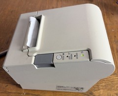 Epson Micros M129H TM-T88IV POS Thermal Receipt Printer w/ Power Supply