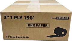 3″ x 150′ 1-Ply Bond Paper NON THERMAL REGISTERROLLS® Star SP700 PAPER