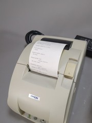 Lot of 2 Epson TM-U220PD Receipt Printer M188D No Power Adapter Tested Working