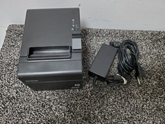 Epson TM-T20III Thermal Serial Receipt Printer With Power Adapter w Thermo Rolls