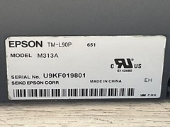 Epson TM-L90P Thermal POS Label & Receipt Printer M313A /Lot Of 2/FRA425