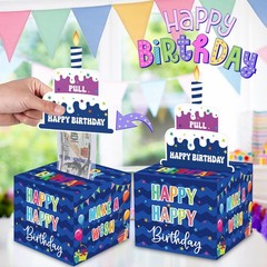 Birthday Money Box for Cash Gift Pull Surprise Money Gift Box for Kids Adults