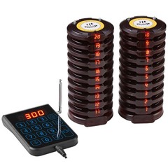 VEVOR Restaurant Wireless Pager System 20 Call Coasters Guest Queuing Calling