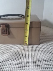 Vtg. Rockaway Metal Products Corp Cash Metal Lock Box, Inwood New York, No KEY