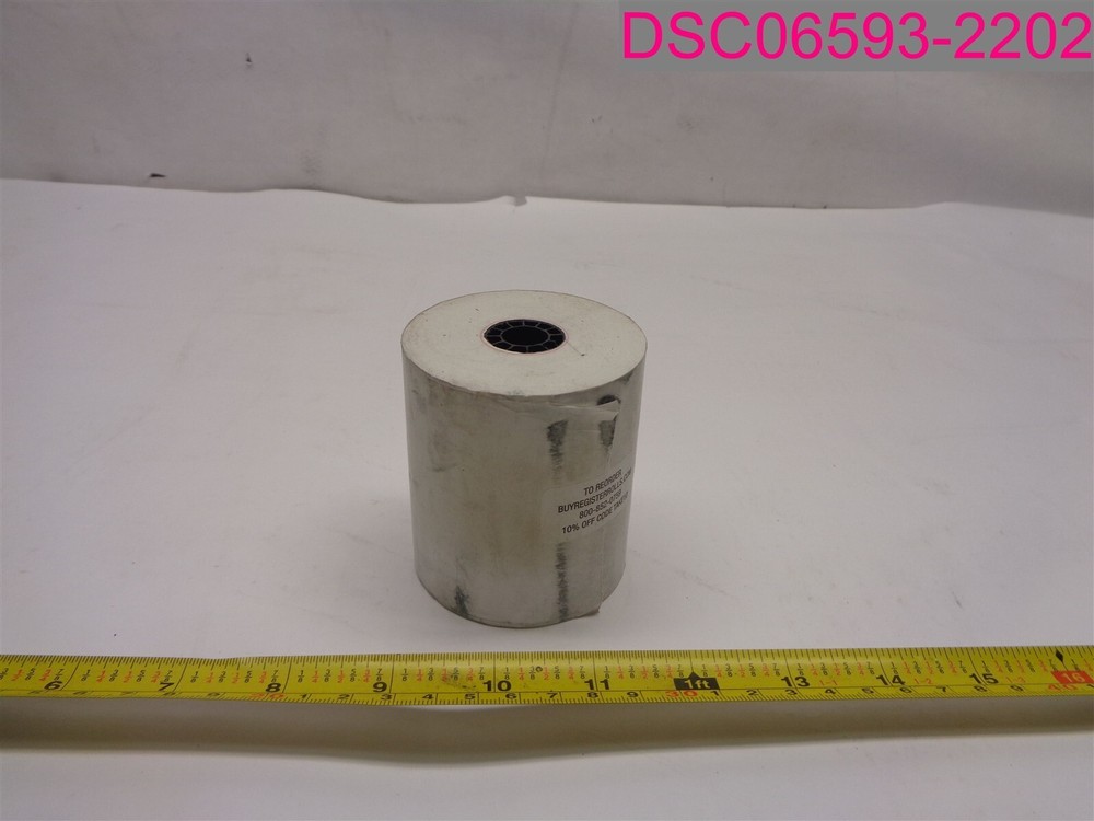 QTY=134 Rolls; Receipt Paper Thermal Rolls 3-1/8″W x 2-3/4″ Dia. 1/2″ Core