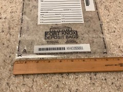 New Sealed Clear Deposit Bags 9 X 12 Pack of 100 Fort Knox #630-19122