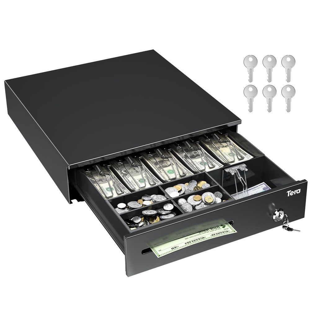 Tera 16 Cash Register Drawer For Point Of Pos System 6 Bill 4 Coin Cash Tray 6
