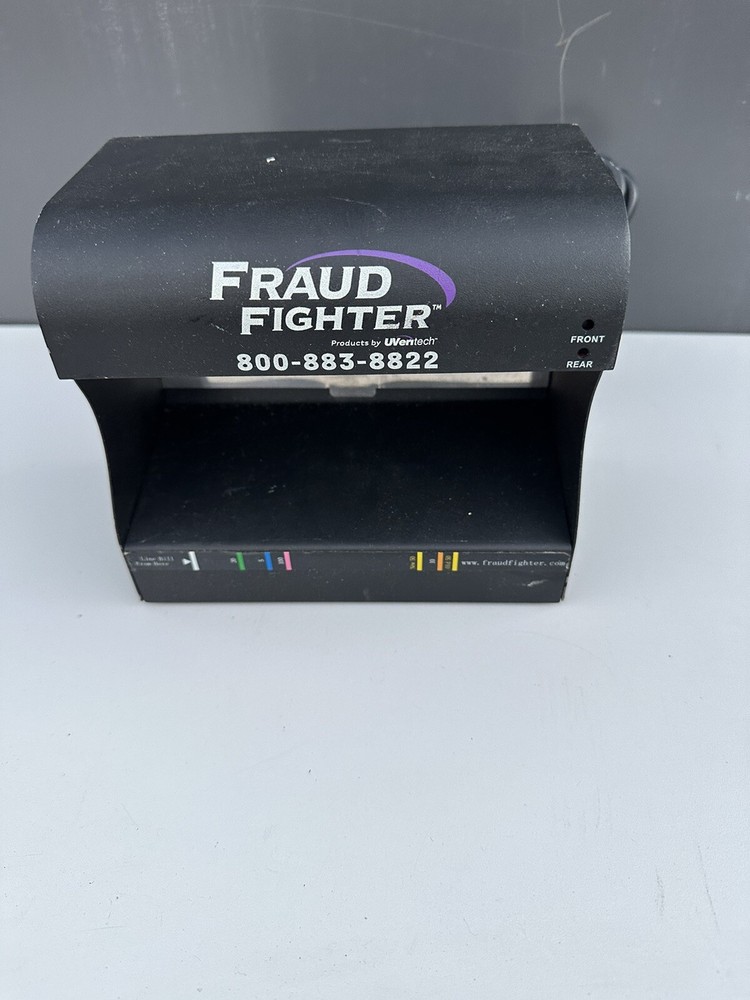 Fraud Fighter HD8X2-120A UV Backlight Fluorescence Counterfeit Detector Tested