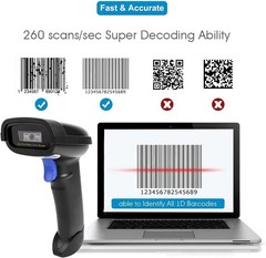 Bluetooth Barcode Scanner NT-1228BC – CCD Reader for Multi-Device Compatibility