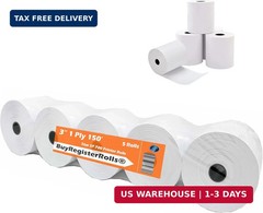 Star SP700 Kitchen Printer Paper (5 Rolls each) 3″ x 150′ 1-Ply Bond Receipt 05