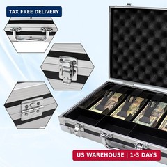 Large Cash Box with Money Tray, Lockable Money Box for Cash, Large Cash Organize