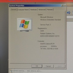 Radiant Systems P824 Stainless Steel Kitchen POS System Intel Celeron M 800MHz A