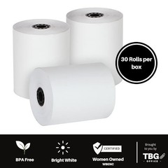 3 1/8″ x 230′ Thermal Paper Rolls BPA Free 30 Rolls Made in USA