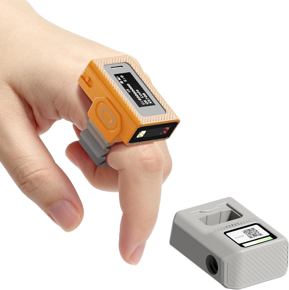 NETUM XR700 Bluetooth Ring Barcode Scanner 1D 2D QR NFC Wearable Finger Scanner