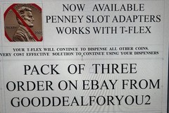 T-Flex Coin Dispenser Compatible Penney Slot Eliminator No More Pennies! Qty 3