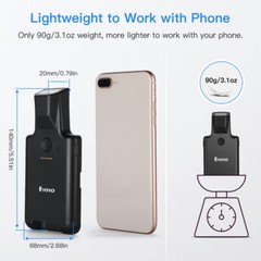Eyoyo 2D Back Clip Barcode Scanner Wireless Phone Back Clip 1D QR Code Reader