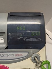 Casio PCR-T2000 Cash Register Thermal Print – Missing Drawer Key UNTESTED