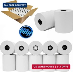 3 1/8″ x 190′ (50 POS Rolls) Bpa Free Thermal Receipt Printer Paper 318190 BuyRe