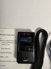 Koamtac KDC200i Bluetooth UPC Barcode Scanner with USB charger And config Instru