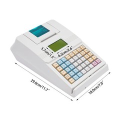 Electronic Cash Register, 40 Keys Raised Keyboard, ECRs Complete POS Cash System