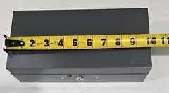 Vintage Gray Metal Steelmaster Bond/Cash/Office Box No Key Art Steel Co. NY