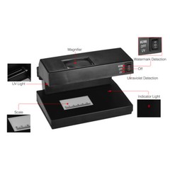 110V Counterfeit Bill Detector Cash Currency Banknotes Checker For USD EURO G6I7