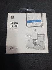 NEW Square Magstripe Reader with Lightning Connector Glossy White Sealed
