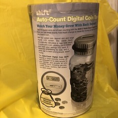 Shift 3 Auto Count Digital Coin Bank Automatically Totals Up Your Savings NEW