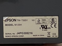 Epson TM-T88IV M129H POS Thermal Receipt Printer | C1115*