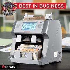 9900R V2 2-Pocket Premium Bank Grade Money Counter Machine Mixed Denomination, B
