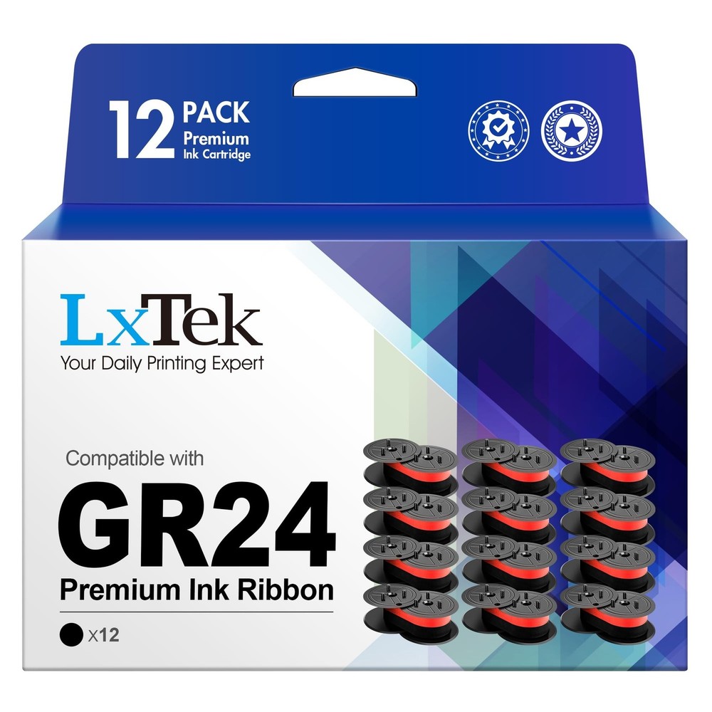 LxTek Replacement for GR24 Universal Twin Spool Calculator Ribbon use with Nu…