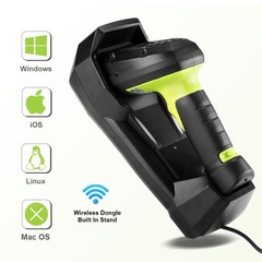 JRHC 2D Wireless Barcode Scanner, Portable Inventory Scanner & Data Collector