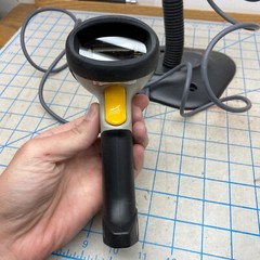Handheld Laser Barcode Scanners W/Stand Unknown Untested