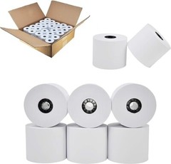 44mm (1 3/4″) x 230′ BPA Free Thermal Register Paper Rolls for Sharp & Casio POS