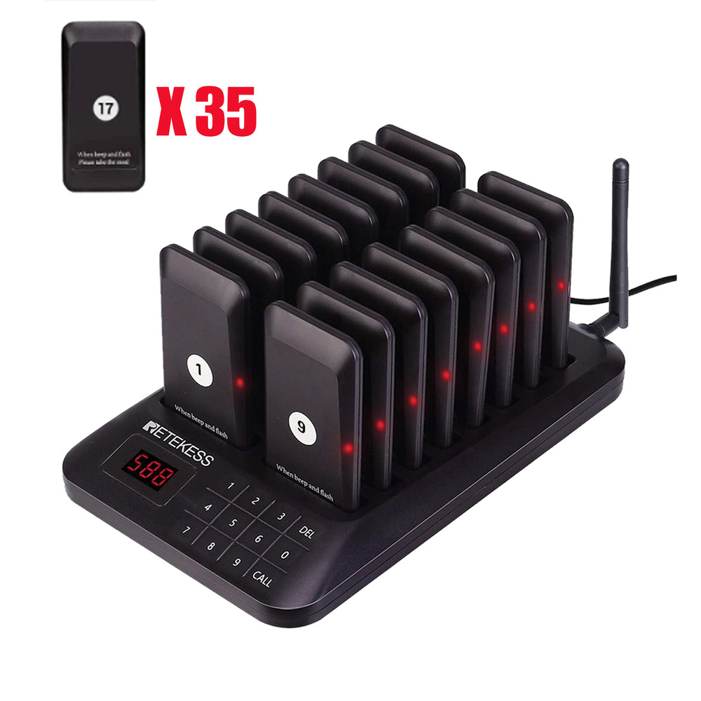 Retekess TD157 Restaurant Pager System Guest Queuing 51 Buzzer Cafe Food Truck