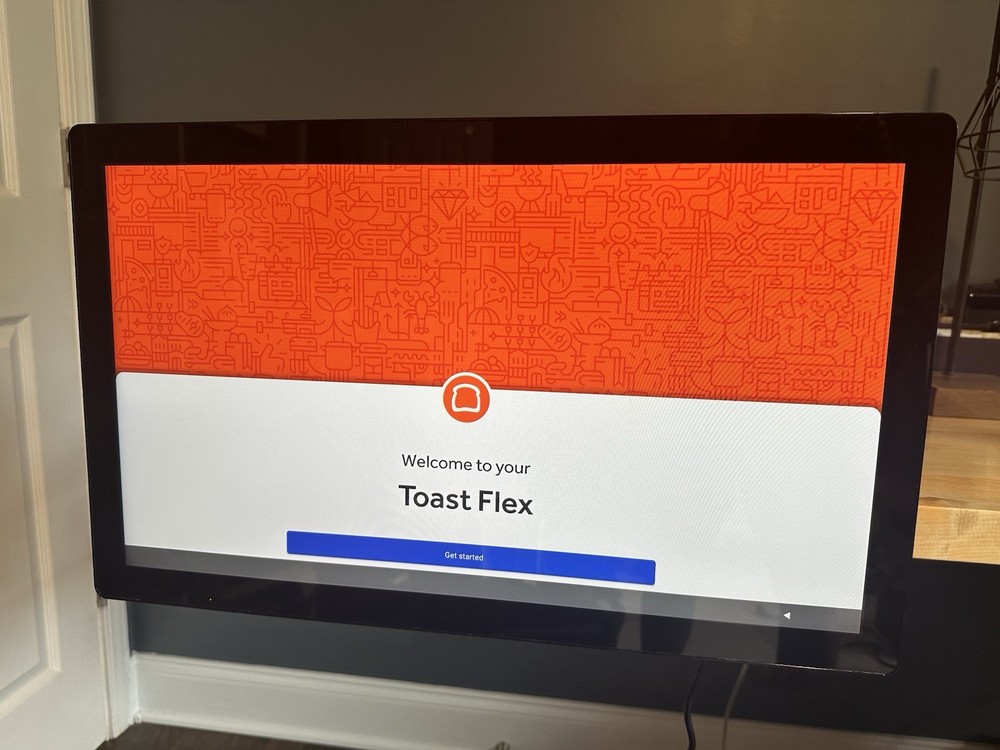 Toast Flex POS 22″ Kitchen Display Touch Monitor TT500 w/ Mount & AC Adapter