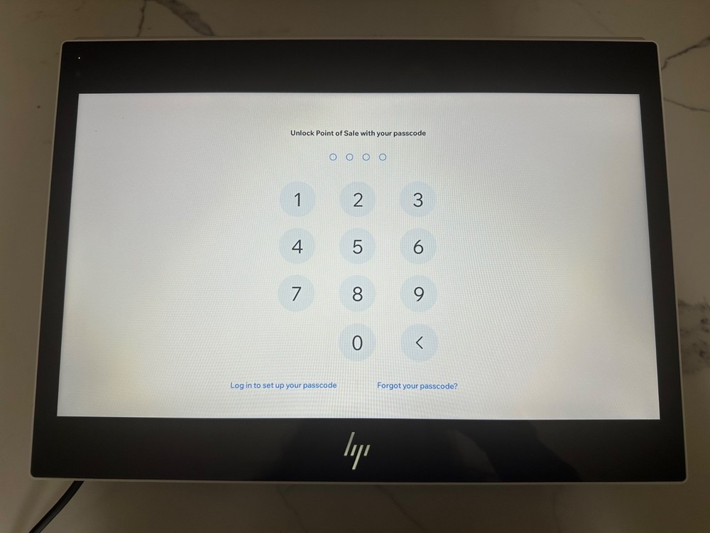 Wix.com HP POS system retail, white, 15.6 in