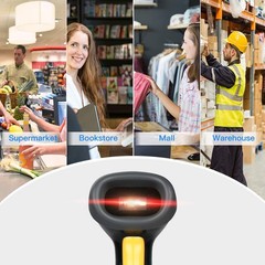 Eyoyo Handheld USB 2D Barcode Scanner, Wired Automatic QR Code Scanner PDF417…