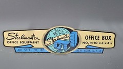 Vintage Gray Metal Steelmaster Bond/Cash/Office Box No Key Art Steel Co. NY