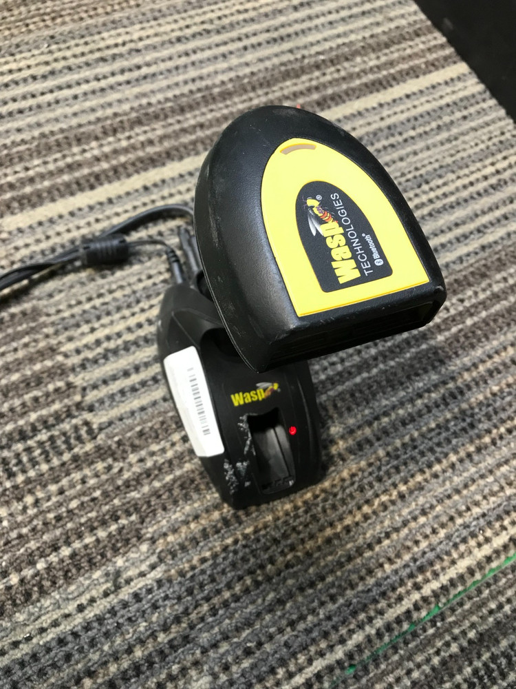 WASP WWS-800 Wireless Barcode Scanner w/ Base, USB/Charging Cable, BATTERY