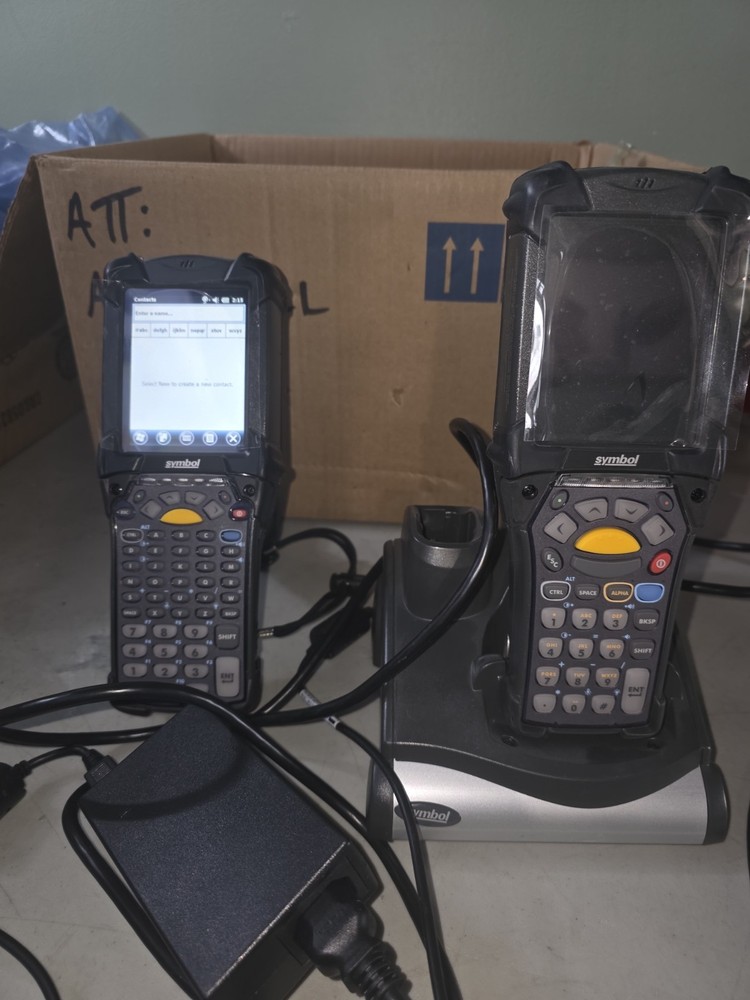 2 Symbol G Series Inventory Scanner Guns Part #MC92NO-G50SYAQA6WR May Need Batte